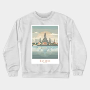 Retro Vintage Wat Arun Bangkok - Thailand Reflections Crewneck Sweatshirt